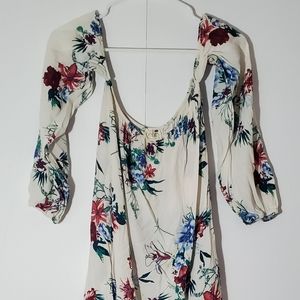 Off the shoulder summer inspired dress